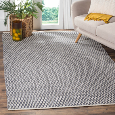 Bester Hand Woven Cotton Geometric Rug