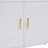 78 Inch 4 Tiers Home Office Bookcase Bookshelf, Storage Cabinet Display Shelf, X Bar Gold Frame
