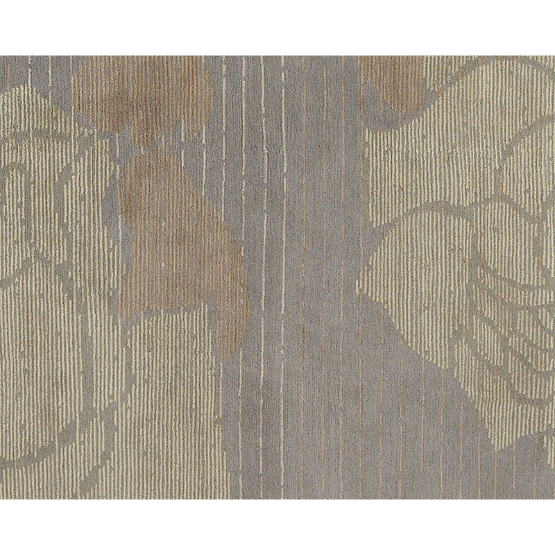 Lux Rose Area Rug in Brown/Gold/Gray, Rectangle 2' x 3'