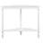 Half-moon Console Table Solid Pine Retro Design Entryway Display
