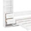 Lit escamotable avec tiroirs de rangement, lumières DEL et tablettes de bibliothèque, armoire murale escamotable en bois avec DEL-783291663