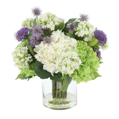  Into The Mystic, arrangement floral artificiel, grande présentation de fleurs artificielles d'intérieur de grande qualité avec de belles fleurs et un feuillage - Floral à haute énergie d'aspect naturel