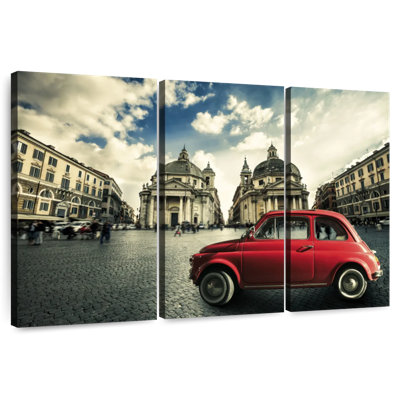 Mehar Piazza Del Popolo Red Car