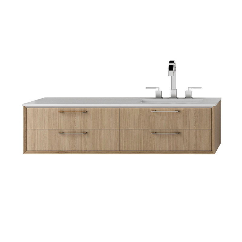 Gemelli 48'' W Vanity Top, Satin White