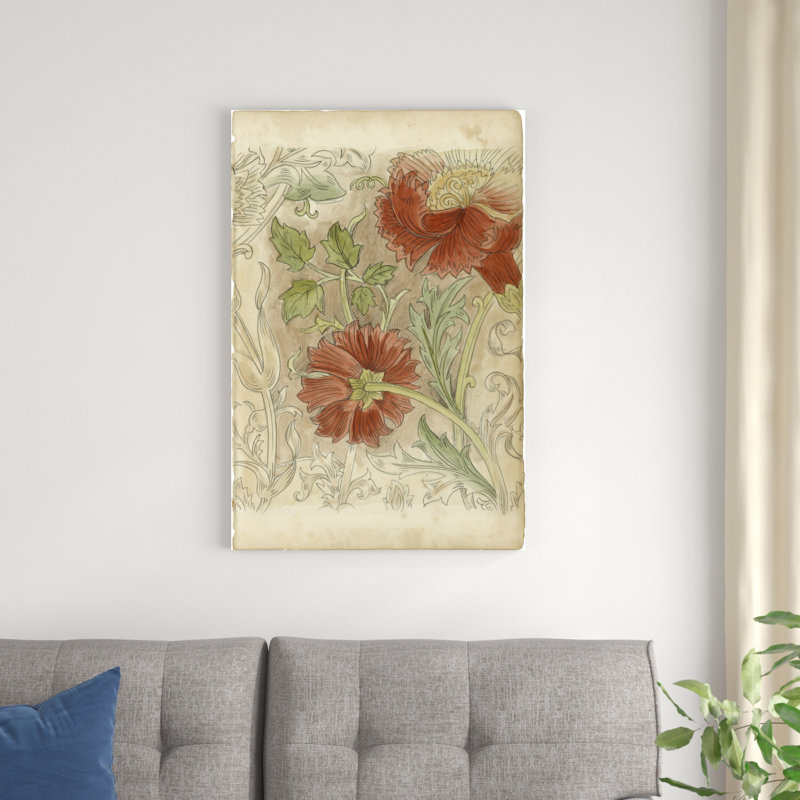 Étude de motifs floraux II, H 36 po x l 24 po x P 1,25 po