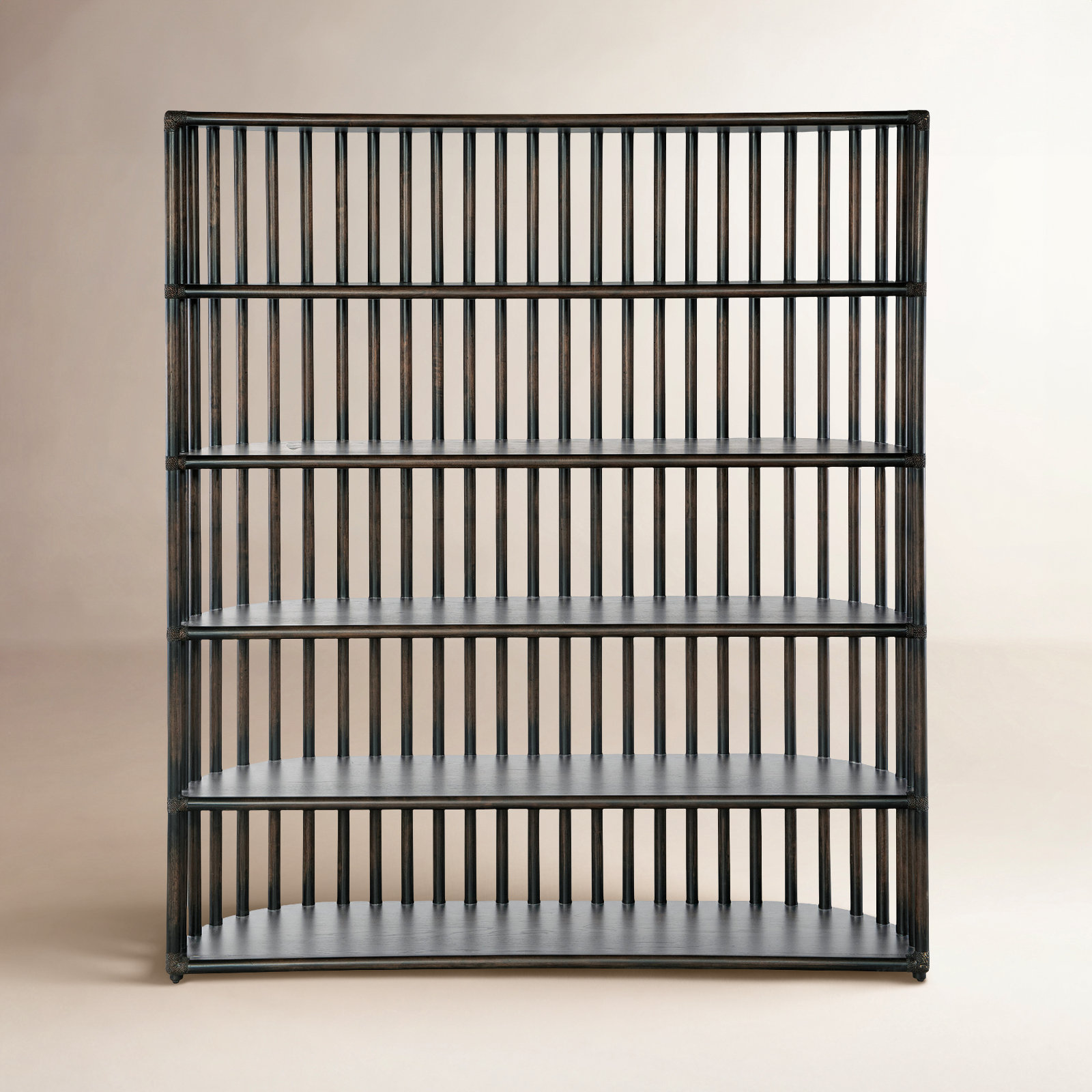 Retreat Wide Bookcase, Black Sand
