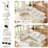 U-Shaped Plush Large  Upholstered Modular Sectional Couches With Storage, 7 Seat  Corduroy  Sofa With Adjustable Arms Backs,Plush Supportive Cushions, Beige
