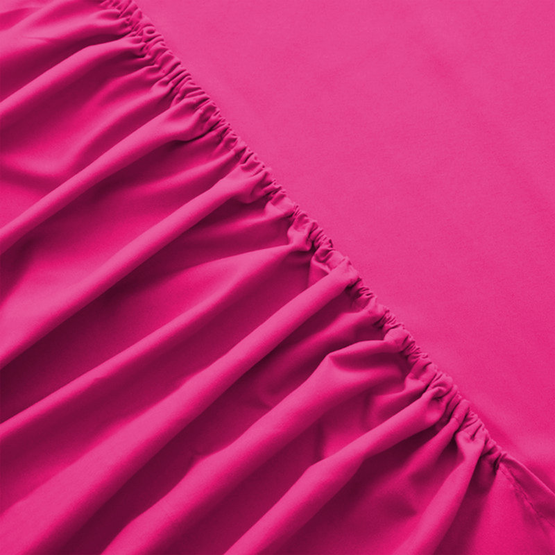 Brushed Microfiber 40cm Deep Fitted Bed Sheet, Single (3'), Pink