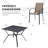 Jenesis 4 - Person Patio Dining Set with Square Table-581299343