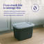 Homz Plastic Storage Tub & Tote
