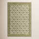 Anders Traditional Floral Wool and Nylon Green Area Rug