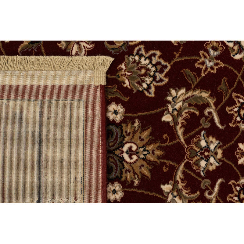 Tapis en laine rouge fisher Cirro, Rectangle 7 pi 10 po x 11 pi 2 po