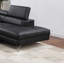Colour Sectional Couch 2Pc Set Living Room Furniture Faux Leather Right Facing Chaise And Left Facing Sofa Metal Legs-1855376254