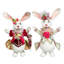 Mr & Mrs Fluffy Chubby Rabbit - 15 Inches Set Of 2