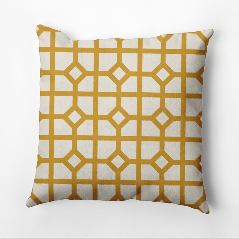  Housse de coussin carré et insert, 26 po x 26 po, Or