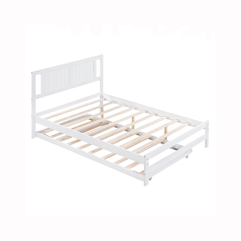 Slat Bed, White