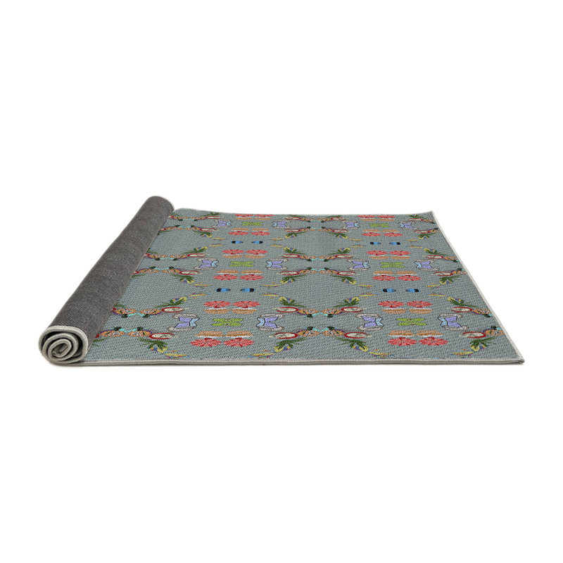 Floral Indoor Rug, Round 6'