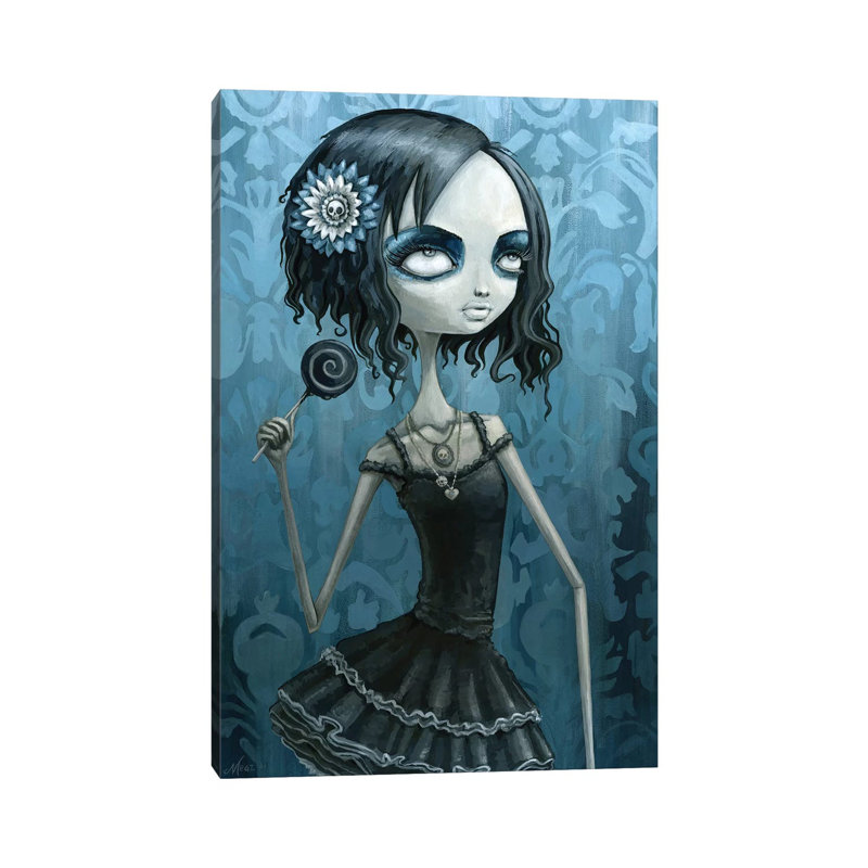 Sidney Sapphire by Megan Majewski - Wrapped Canvas Painting, 66.04 cm H x 45.72 cm W x 3.175 cm D