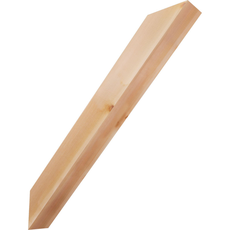 Attelle de genou traditionnelle, H 38 po x l 5,5 po x P 38 po, Cèdre rouge de l'Ouest (lisse)
