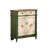 Brown+Green+White Solid + Manufactured Wood Shoe Storage Bench