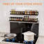 Wall Mount Spice Rack Organizer 4 Pack