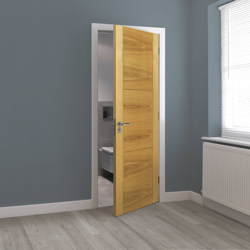 Mistral Oak Fire Door Prefinished, 198.1cm H x 61cm W x 4.4 cm D