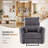 37.8 W Chenille Recliner Chair for Living Room, Manual Recliner with 150° Wide Angle & Rock, Oversized Comfort Seat, Compact Accent Chair for Small Spaces,  Bedroom-1312101482