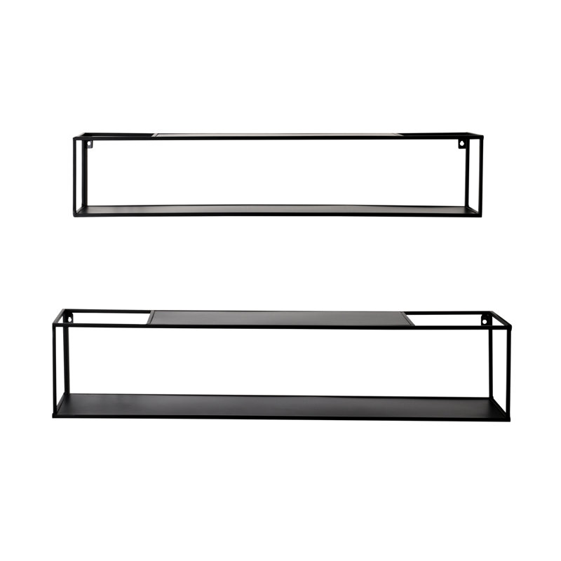 Georgeanne 2 Piece Metal Floating Shelf