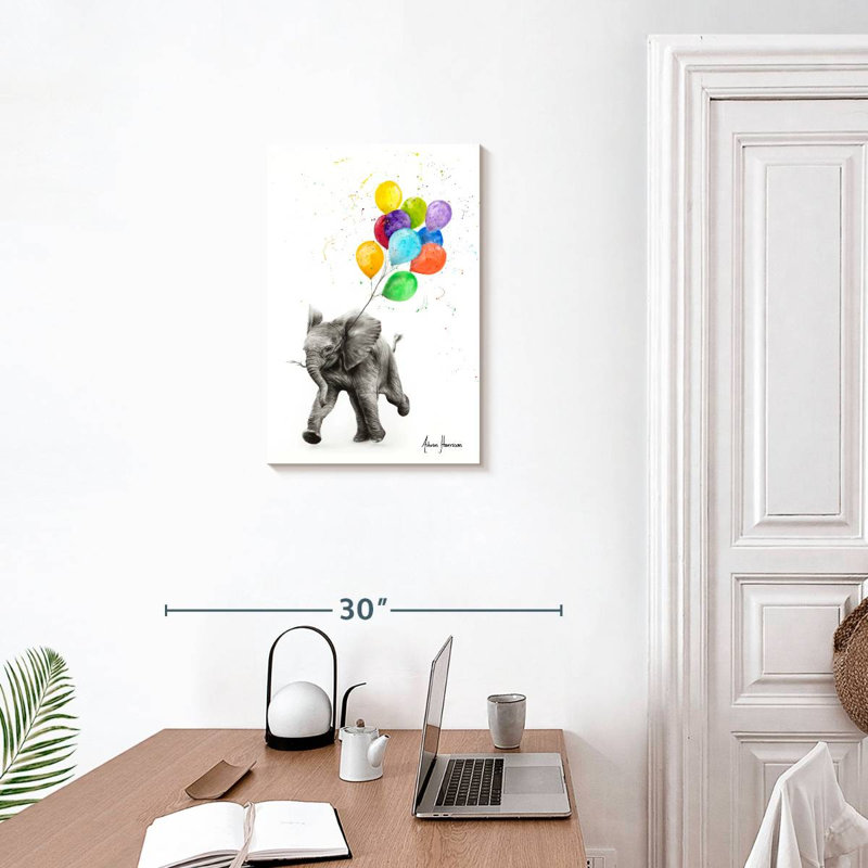 Éléphant liberté, H 24 po x l 16 po