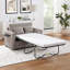 Canapé-lit simple 47,2 po avec canapé-lit, matelas pliable, table d'appoint pliable, pochette de rangement latérale et deux ports USB pour le salon-1152971798