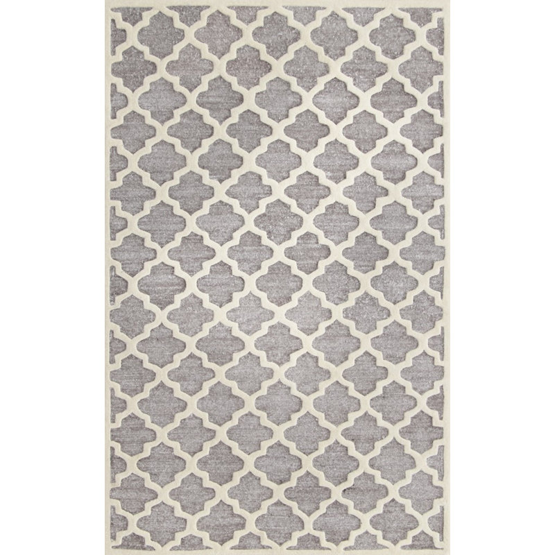 Precious Hand Tufted Performance Geometric Rug, Rectangle 4' x 6'