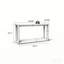 Console rectangulaire en placage de bois massif de 60 pouces avec beaucoup de rangement et une construction robuste pour l'entrée ou le salon-345311199