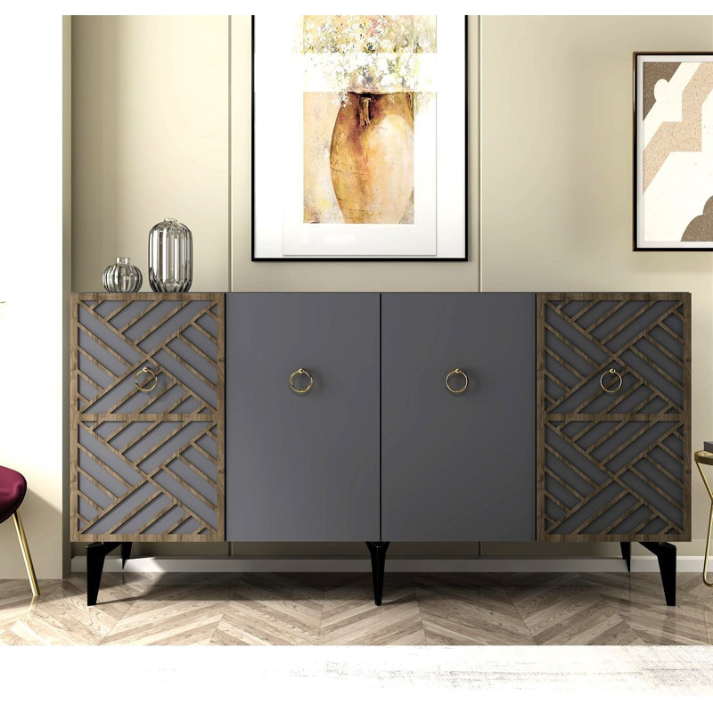 Olivia 150cm Console Table, Grey