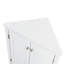 Armoire de rangement blanche triangulaire avec tablettes pratiques réglables pour plancher à usage domestique - Conforme aux exigences en matière de décoration-117049500