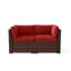 Chaise d'extérieur en osier avec coussins-1687671332