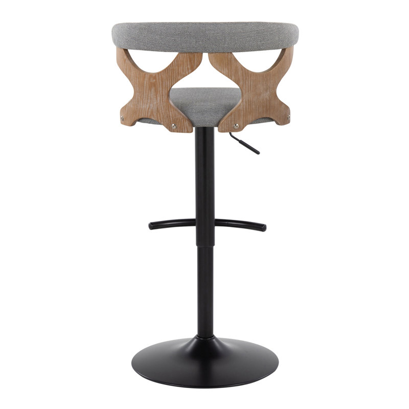 Tabouret de bar ajustable Gardenia, Gris