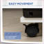 Printer Stand with Drawer &amp; Adjustable Shelf, Rolling Mobile Cart with Locking Wheels, CPU Stand | Snow White | P2 Particleboard