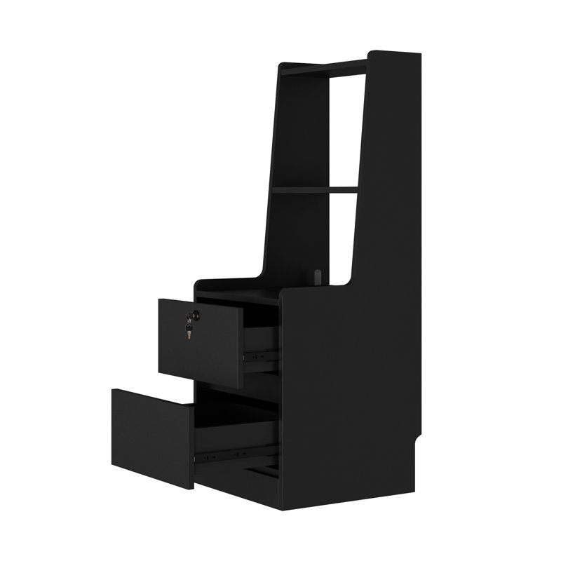 Nightstands Set Of 2(Includes Only Nightstand), Black, Set of 2
