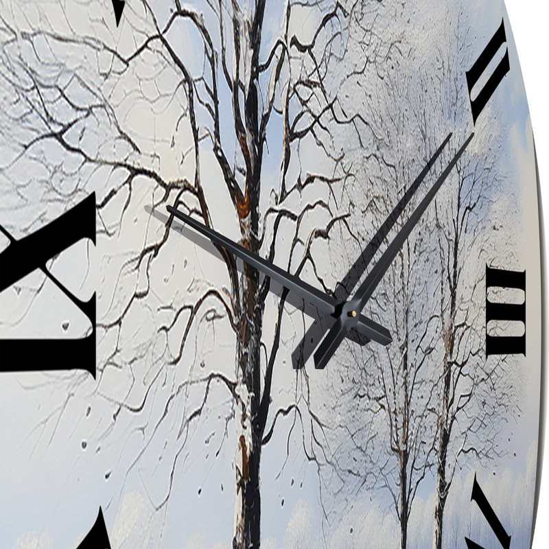 Horloge murale en forêt Forest Winters, Petit