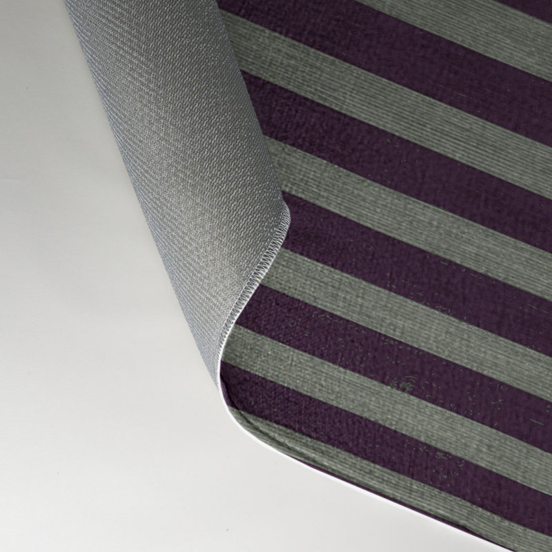 Tapis intérieur / extérieur mauve HorizontalStripes, Rectangle 9 pi x 12 pi