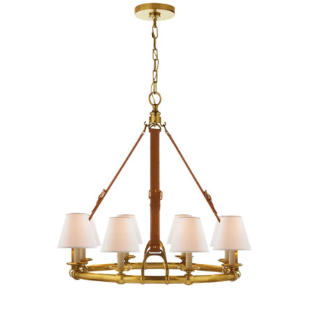 Visual Comfort Signature
Natural Brass Westbury 8 - Light Chandelier