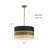 Dylan 3- Light Multi Color Coastal Chandelier Modern Natural Rope Drum Pendant Light