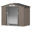 Abri de jardin compact pour l'extérieur et rangement d'outils avec trousse de fondation