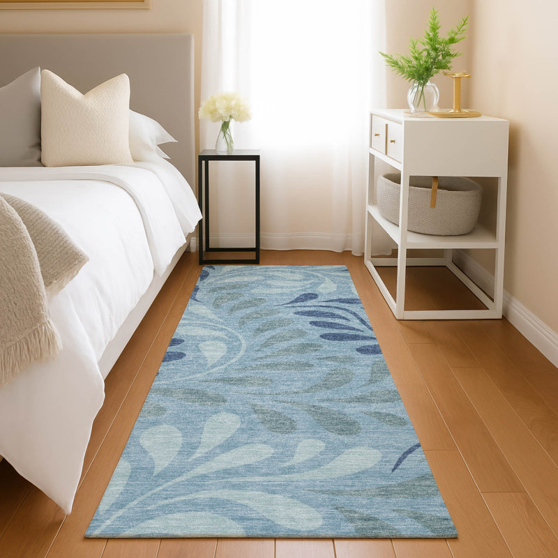 Machine Washable Indoor/Outdoor Chantille ACN2411 Botanical Rug, Runner 2'3" x 7'6"