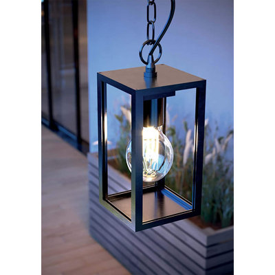Toktam Black Outdoor Wall Lantern