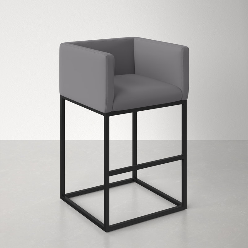 Champlain Bar & Counter Stool, Bar Stool (29" Seat Height), 1, Gray