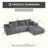 Boneless 106" Cloud Upholstered Sectional Couch With L-shape Chaise Modern Modular Sofa For Living Room Bedroom-448955172-448955196