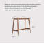 Table de bar rectangulaire Nordic Retro