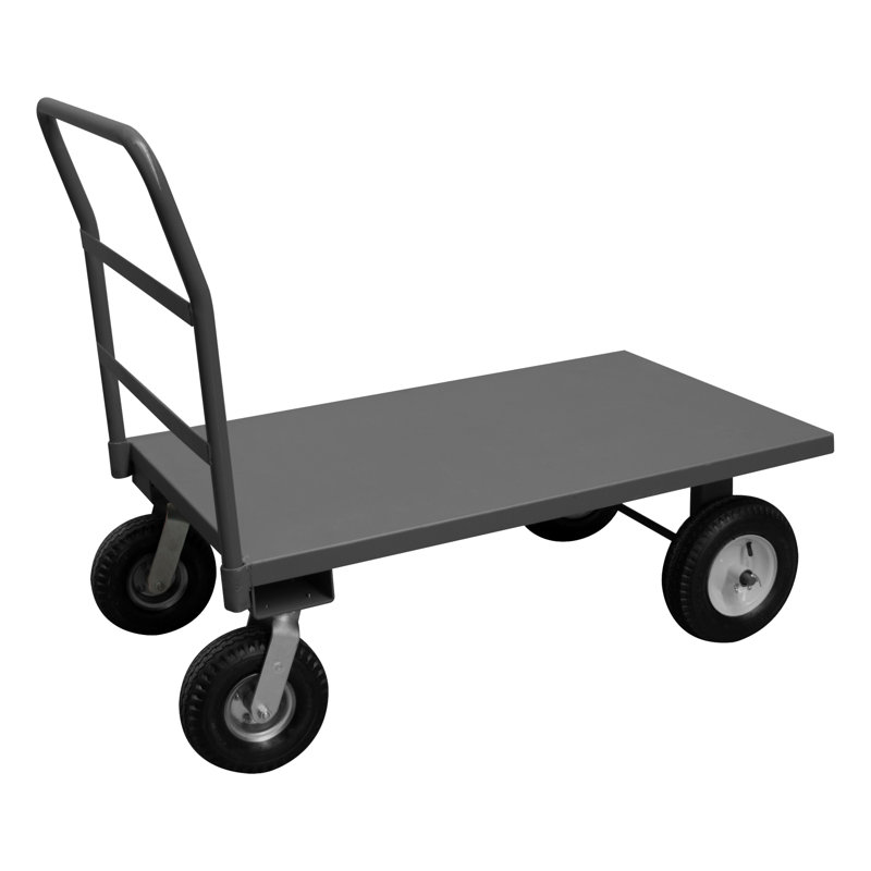 1750 Lb. Capacity Platform Dolly, 43.32" H x 63.63" W x 36.38" D