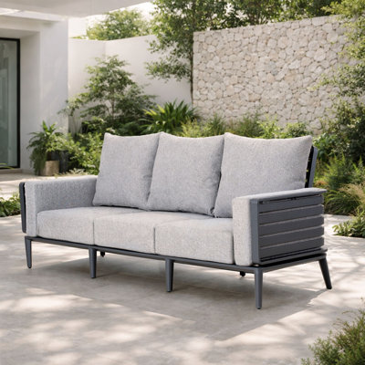 MIMO 3-seater Aluminum Outdoor Sofa with Cushions
